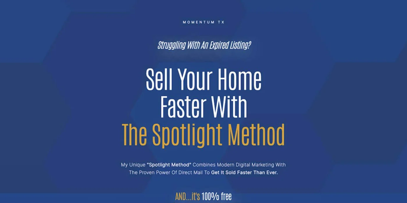 Momentum TX landing page