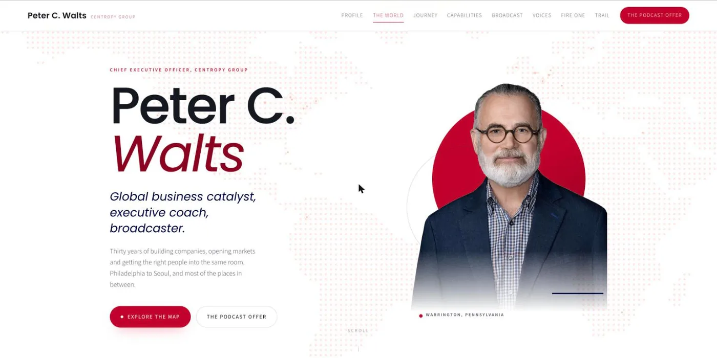 Peter C. Walts landing page